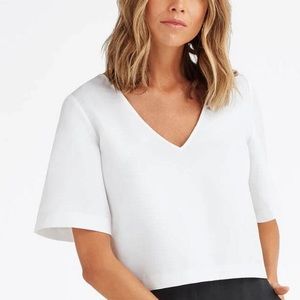 VETTA Convertible Cropped Blouse